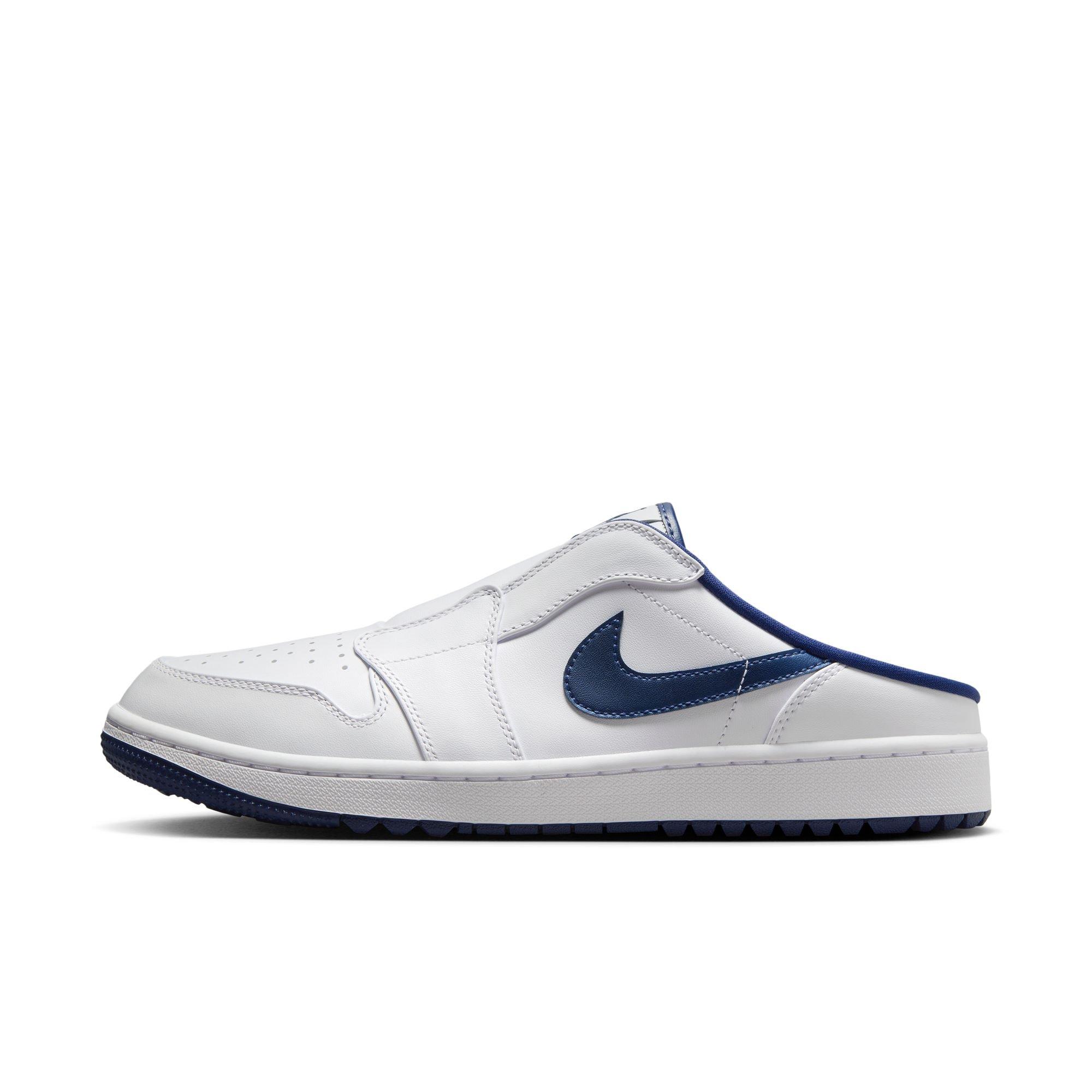 Jordan GOLF シューズ 27cm ホワイト/ネイビー Air Jordan Mule Spikeless Golf Shoe - White/Navy | JORDAN | Golf